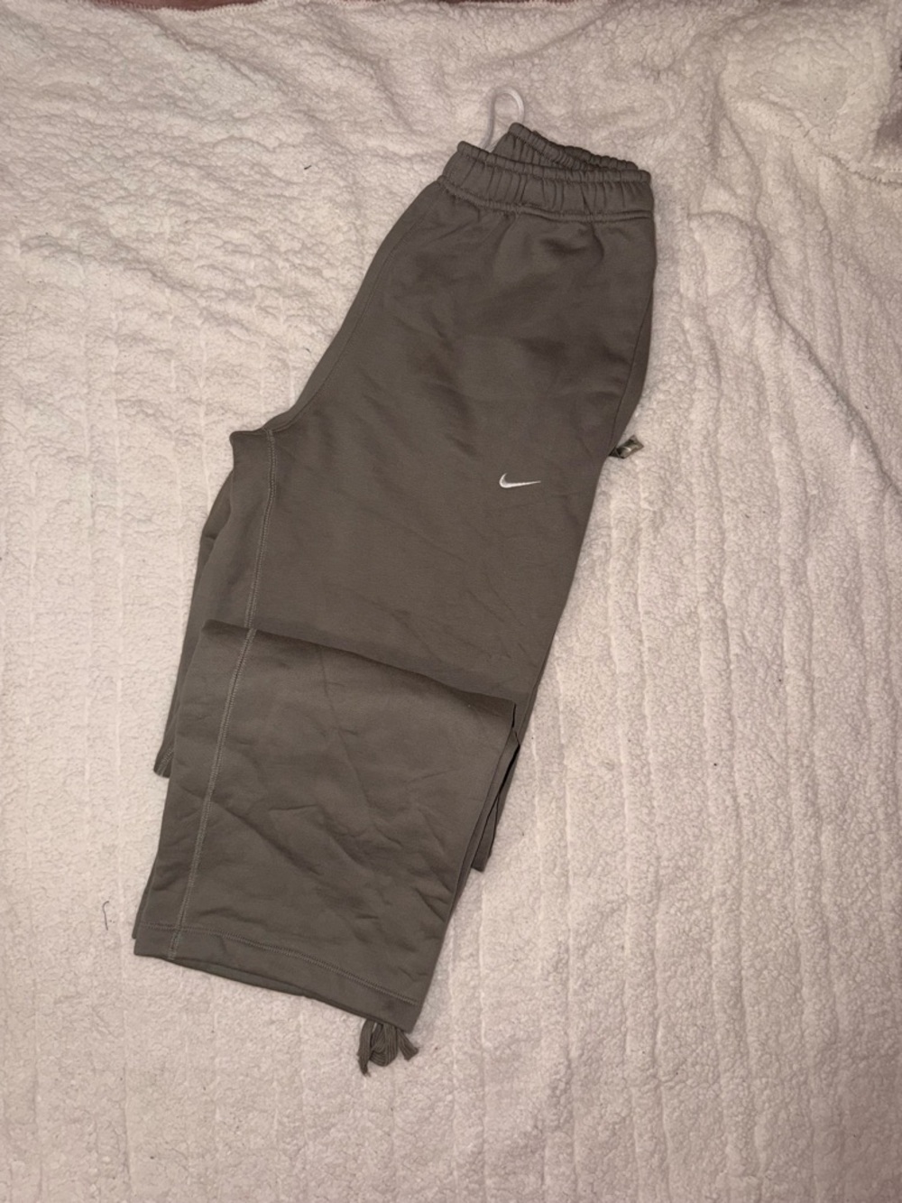 Nike Light Army/White Open-hem Drawstring Sweatpants
